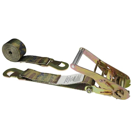 Us Cargo Control 2" x 12' Camo Car Tie Down Strap w/ Flat Snap Hooks 5112FSH-CAMO